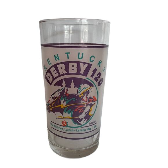 Vintage 1994 "120th Kentucky Derby" Mint Julep Souvenir Collector's Glass - Picture 4 of 5
